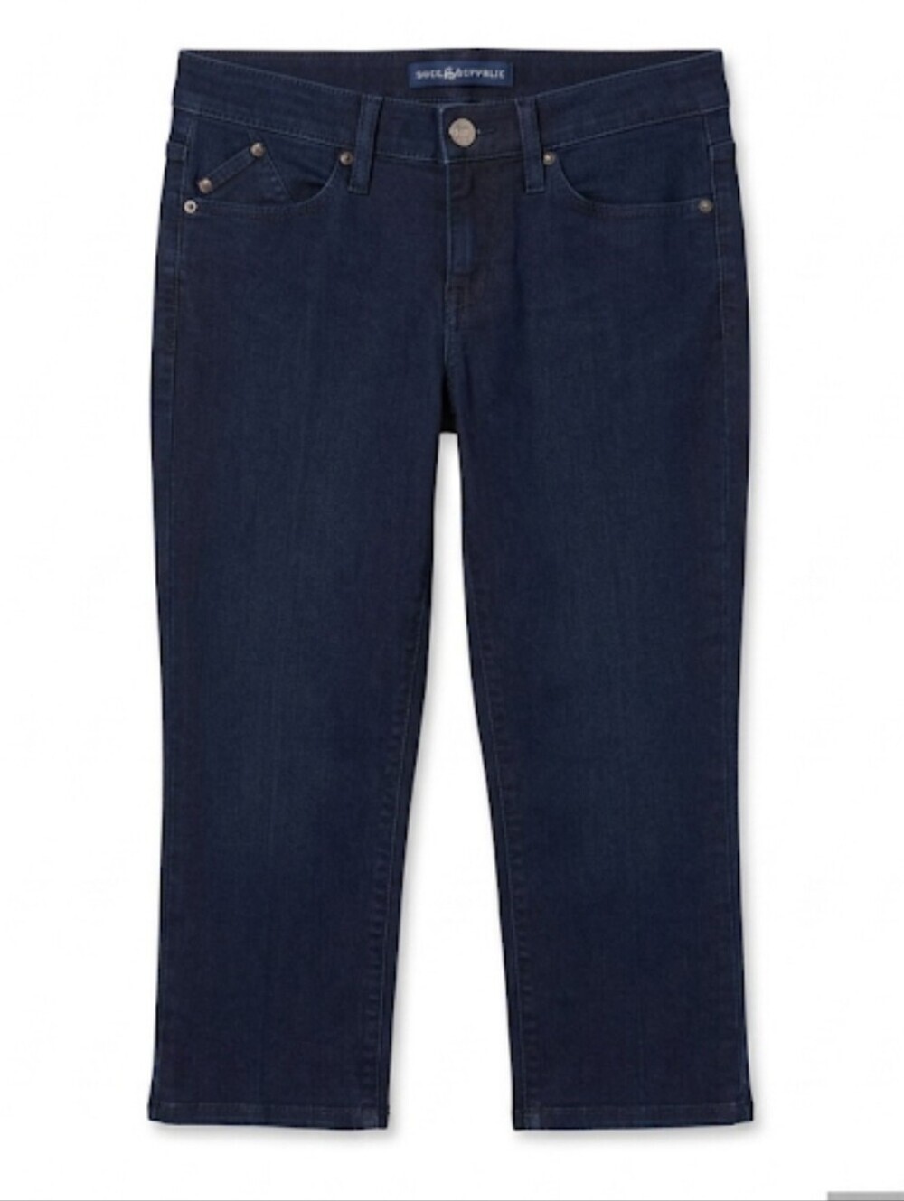 Rock and Republic women's cropped dark blue denim size 8